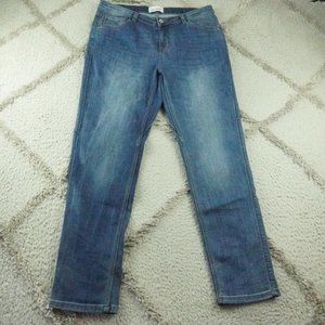 DU/ER Girlfriend Fit Jeans Womens 30x30 Mid Rise Blue Denim